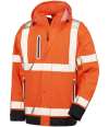 RS507 R507X Result Recycled Heavy Duty Prism PU Safe and Dry Jacket Fluorescent Orange / Black colour image